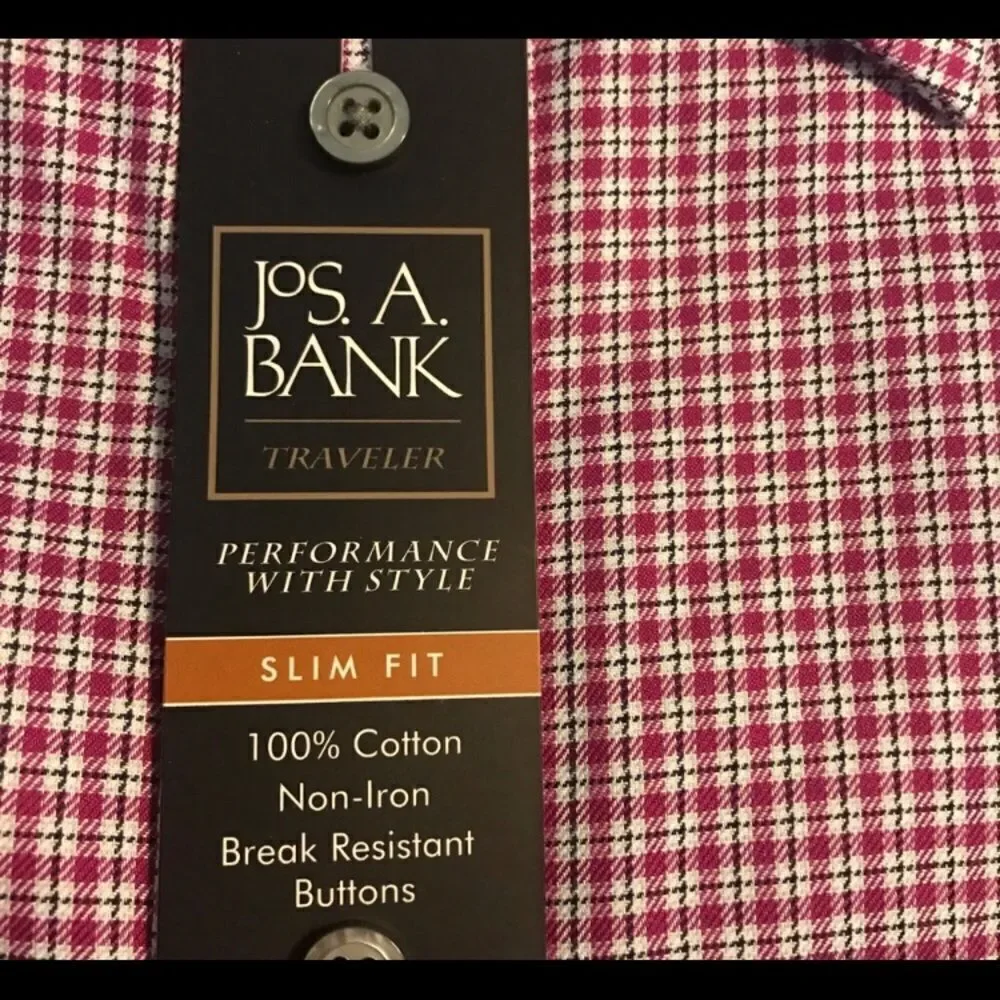 Jos A. Bank NWT XL Long Sleeve No-Iron Shirt